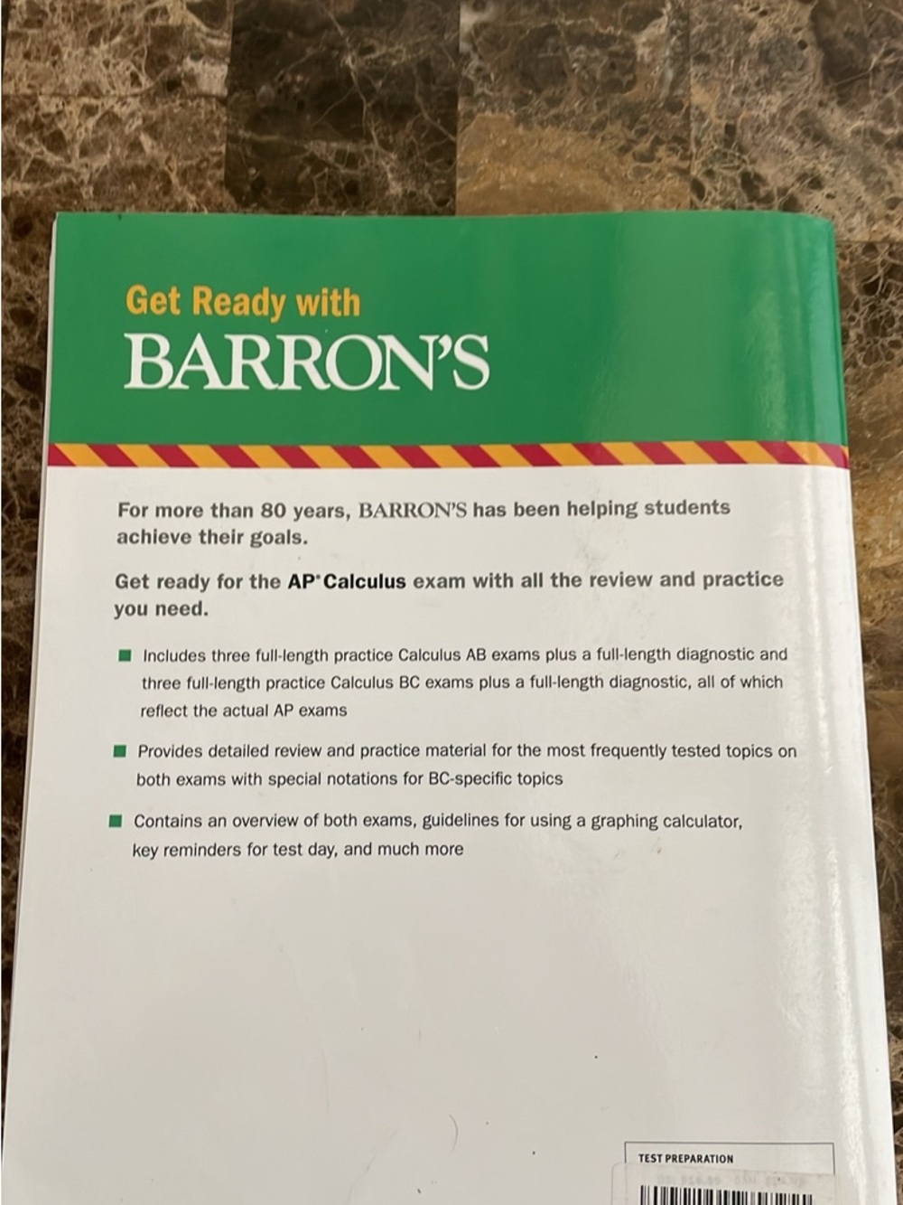 Barron's AP Calculus Test Prep Book - Green/White - Picture 3 of 6